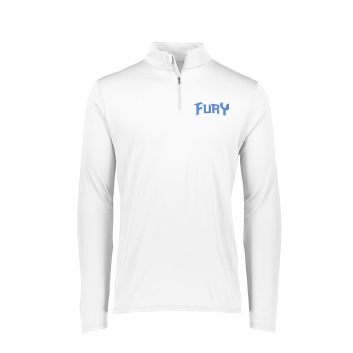 [FTLQFLWH-FAXS-LOGO2] Ladies Flex-Lite 1/4 Zip Shirt (Female Adult XS, White, Logo 2)