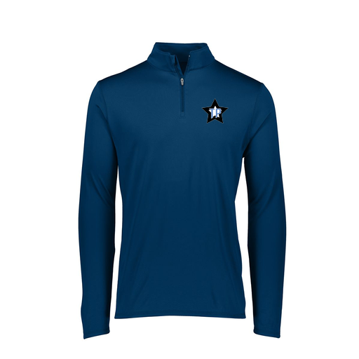 [FTLQFLNV-FAXS-LOGO3] Ladies Flex-Lite 1/4 Zip Shirt (Female Adult XS, Navy, Logo 3)