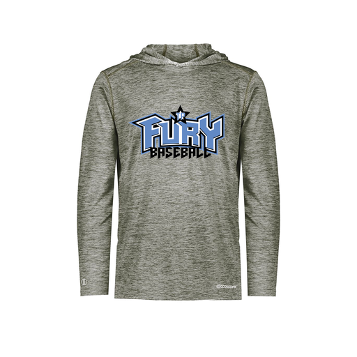 [FOLHCGGY-AS-LOGO1] Men's Charge Hoodie (Adult S, Gray, Logo 1)