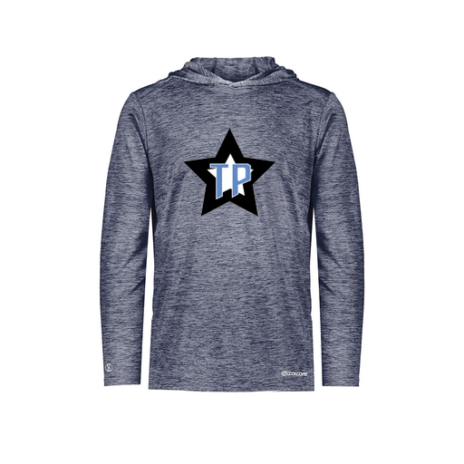 [FOLHCGNV-YS-LOGO3] Decker Youth Charge Hoodie (Youth S, Navy, Logo 3)