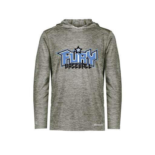 [FOLHCGGY-YS-LOGO1] Decker Youth Charge Hoodie (Youth S, Gray, Logo 1)