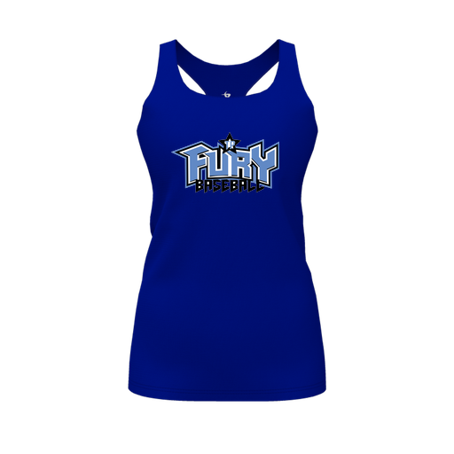 [FT0TRBRY-FYS-LOGO1] Decker Racerback Tank Top (Female Youth S, Royal, Logo 1)