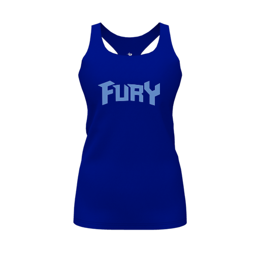 [FT0TRBRY-FYS-LOGO2] Decker Racerback Tank Top (Female Youth S, Royal, Logo 2)