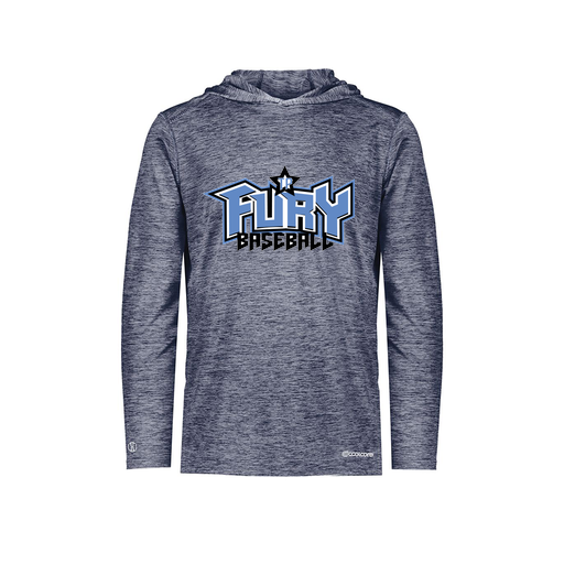 [FOLHCGNV-YS-LOGO1] Decker Youth Charge Hoodie (Youth S, Navy, Logo 1)