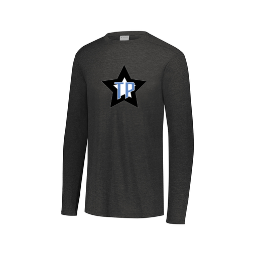 [FTLCUBBK-AXS-LOGO3] Decker Men's Tri-Blend T-Shirt - Long Sleeve (Adult XS, Black, Logo 3)