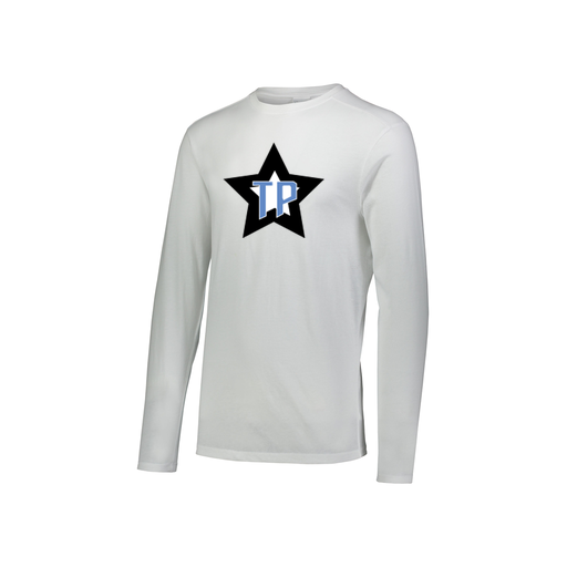 [3076.005.S-LOGO3] Youth LS Ultra-blend T-Shirt (Youth S, White, Logo 3)