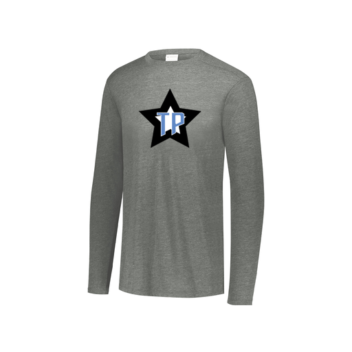 [3076.013.S-LOGO3] Youth LS Ultra-blend T-Shirt (Youth S, Gray, Logo 3)