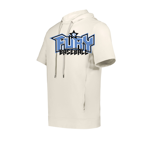 [222605-WHT-YS-LOGO1] YOUTH VENTURA SOFT KNIT SHORT SLEEVE HOODIE (Youth S, White, Logo 1)