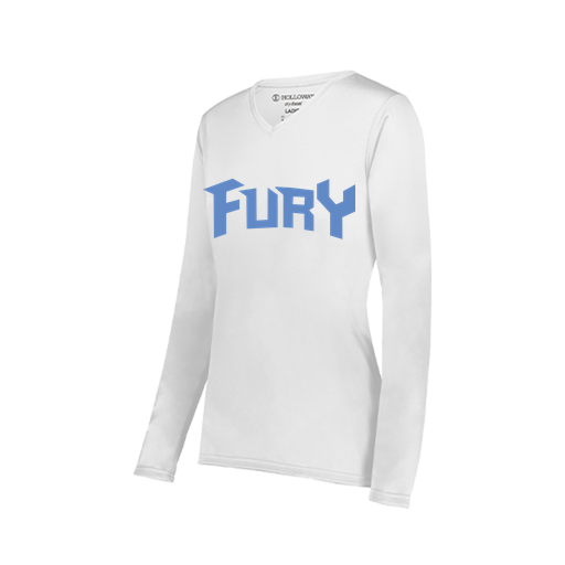 [222824.005.S-LOGO2] Ladies LS Smooth Sport Shirt (Female Adult S, White, Logo 2)