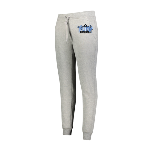 [229748.017.XS-LOGO1] Ladies 60/40 Fleece Jogger (Female Adult XS, Silver, Logo 1)